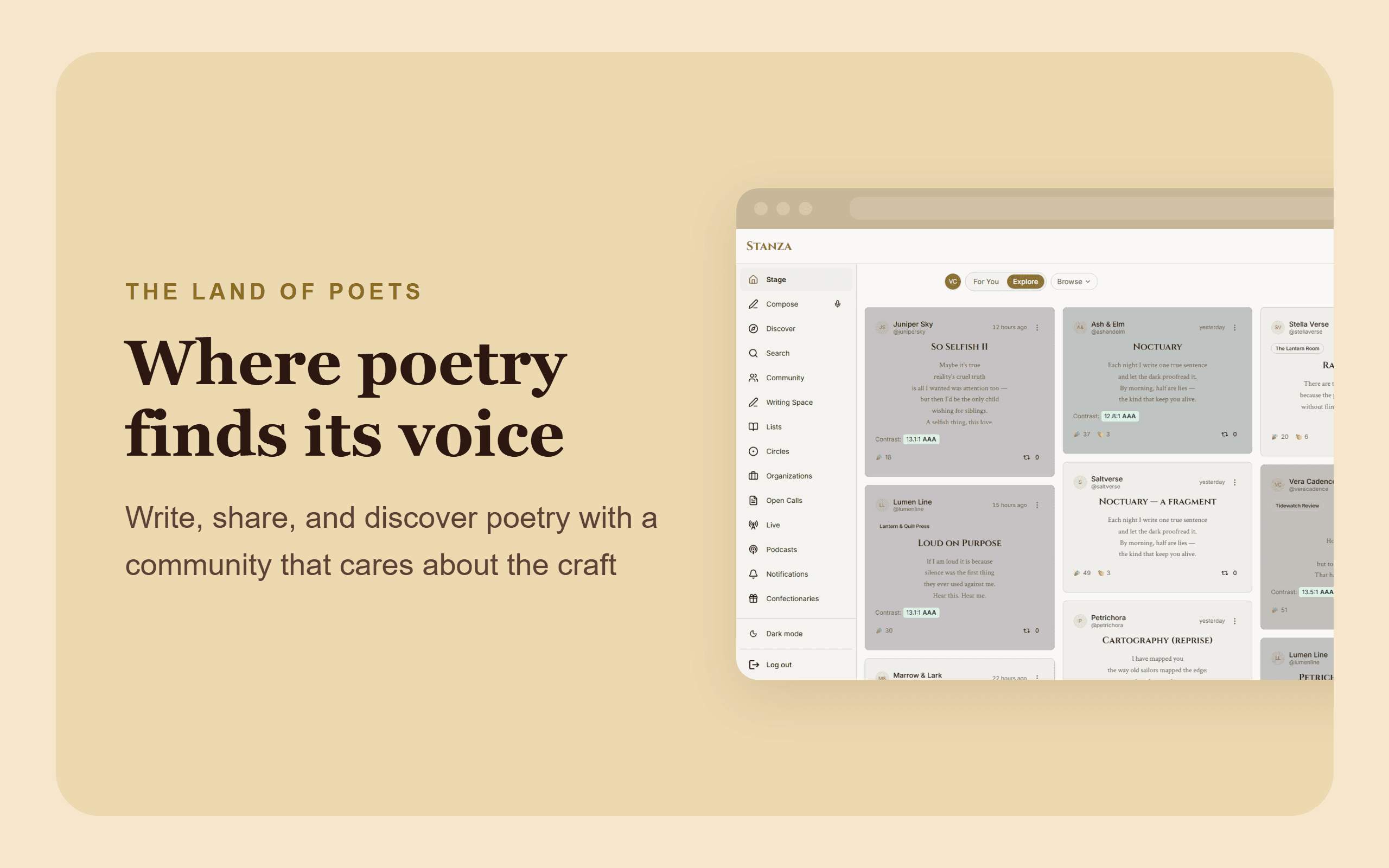 Stanza on the web